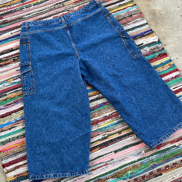 Vintage Faded Glory Cargo Denim Capri Jeans-#1936+ - Picture 10 of 12
